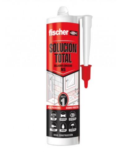 Cola e Veda, Fischer, resistência, aderência, patível com tintas, materiais de construção, Silicones, Ladrilhos, pr