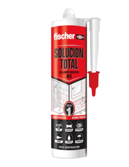 Cola e Veda, Fischer, resistência, aderência, patível com tintas, materiais de construção, Silicones, Ladrilhos, pr