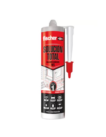 Cola e Veda, Fischer, resistência, aderência, patível com tintas, materiais de construção, Silicones, Ladrilhos, pr