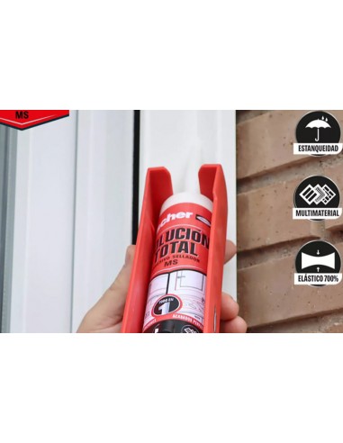 Cola e Veda, Fischer, resistência, aderência, patível com tintas, materiais de construção, Silicones, Ladrilhos, pr