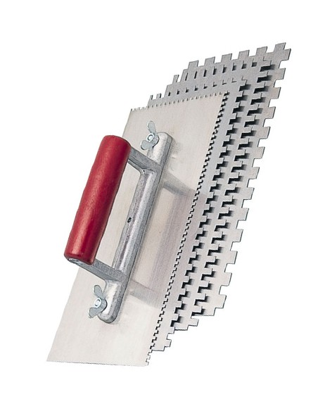 Palustra dentada, Ferramentas manuais de ladrilhador, Espatula dentada, várias lâminas, inox, laminas, aço inoxidavel