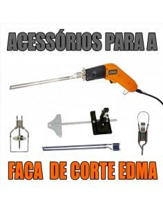 peças e acessórios para facas de corte EDMA, Guia de corte, Laminas com várias medidas / comprimentos, faca de corte