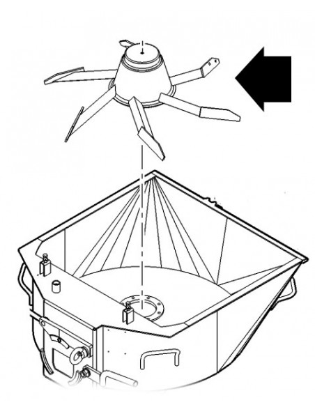 roda de moinho, maquina de reboco, MP25, Putzmeister, Moinho, Roda de alimentação