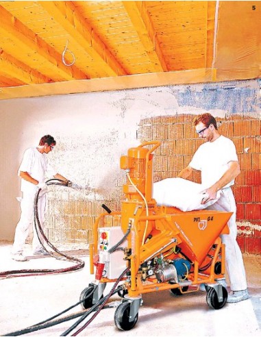 máquinas de projetar, projeção de rebocos, gessos, maquinas de reboco, Portugal, Máquinas de projectar, PFT G4, Mono