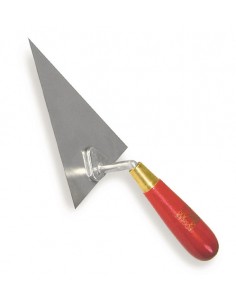 Colher de bico, Colher pedreiro, triangular, Colheres inox, Aço inoxidável, 16 cm comprimento, Construção, ferrament