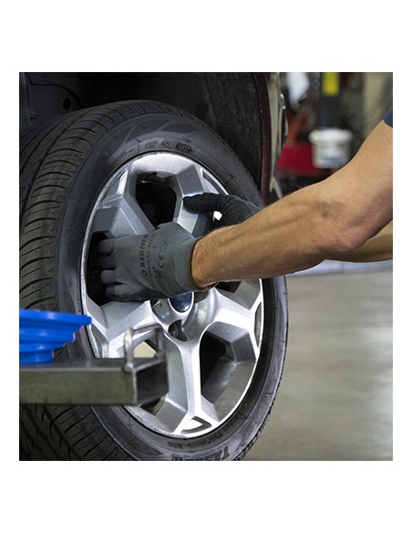 Luvas Nylon revestimento Latex, Luvas para construção, trabalho com máquinas, ferramentas, Luvas de trabalho, Roupa