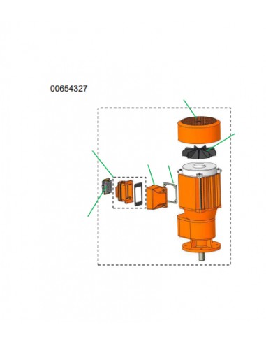 Peças e acessórios para Motor, Ritmo L Plus, Peças de origem, peças para máquinas de projetar, Cardan, Máquinas PF