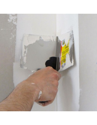 Colher interior para cantos, Inox, Colher interior Drywall, Ferramentas Mob Mondelin, Colheres de angulo, colher canto