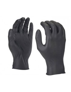 Luvas descartaveios, Luvas Pretas, Nitrilo, Par de luvas de trabalho, Mecanicos, Milwaukee