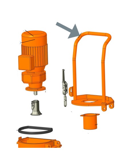 suporte proteção de motor, PFT G4 X, Maquinas de reboco  PFT, maquinas de Projectar, Construção