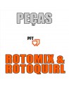 peças, rotoquirl, rotomix, aranhas, misturador, camisas, fusos, varão, tampas. Peças, PFT
