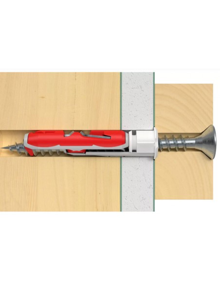 Buchas Duotec, Fischer, Nylon, parafusos, cargas elevadas, fixação, buchas, materiais de fixação