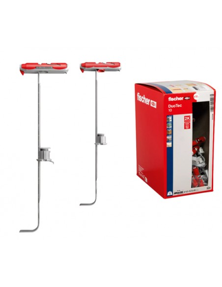 Buchas Duotec, Fischer, Nylon, parafusos, cargas elevadas, fixação, buchas, materiais de fixação