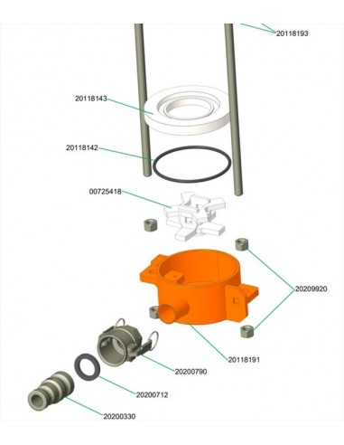 peças, rotoquirl, rotomix, aranhas, misturador, camisas, fusos, varão, tampas. Peças, PFT
