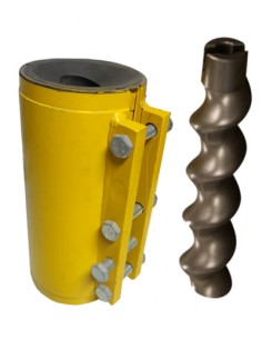 Camisa Ü 45/7, Amarela, Serra camisa, Peças, Camisas e Fusos, Sem-fins, máquinas, estatores, stator, Maquinas, reboco