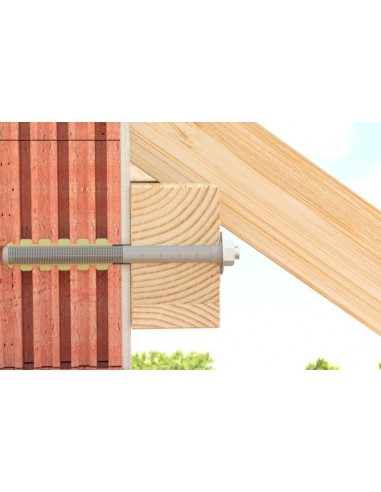 camisa, taco, fixação, bucha quimica, parafusos, buchas, instalações profissionais, construção, tijolos perfurados