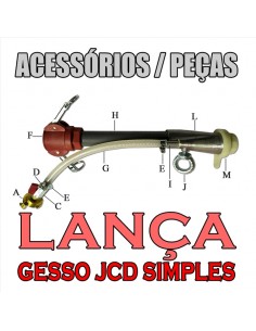 Peças para Lança de Gesso JCD Simples, Acessórios, peças, Lanças, Lanças para Maquinas de Projeção, preços