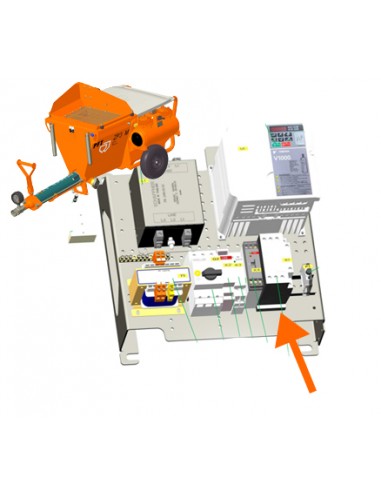 Contactor com auxiliar, DILM25-10, Maquinas, elétrico, Peças, Acessórios, Construção, Material elétrico para Maqui