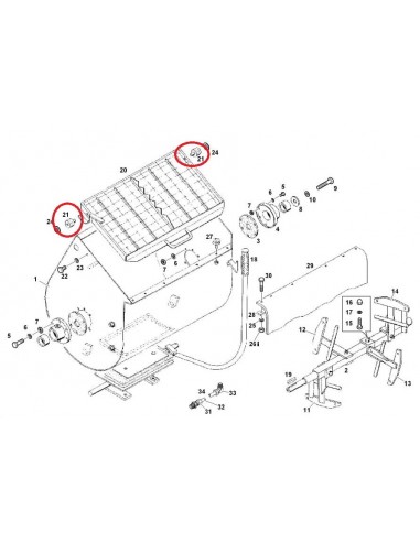 silentbloc de borracha, Para maquinas de betonilha, Silentblock, Putzmeister P11 e P13, acessórios, peças originais
