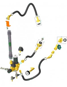 Peças, Acessório, PFT Ritmo L Plus, Sistema Hidráulico, Maquina de reboco, Maquina de gesso projetado, Hidráulica