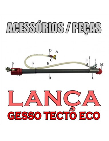 Peças para Lança de Gesso Tecto ECO, Acessórios, peças, Lanças, Pistolas de projeção, Maquinas de reboco, Lanças
