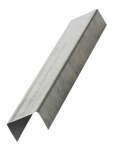 Perfil Raia zincado em U para Pladur, 3 metros, placas de Gesso cartonado