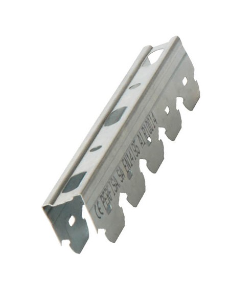 Perfil Superior TC Dentado, Calha dentada para Pladur, Placas de Gesso acartonado, divisória, Tetos Falsos, Perfilaria