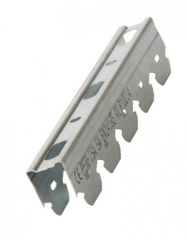 Perfil Superior TC Dentado, Calha dentada para Pladur, Placas de Gesso acartonado, divisória, Tetos Falsos, Perfilaria