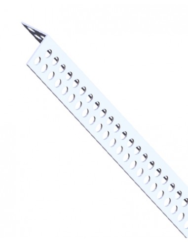 Perfil de canto em PVC, 23X23mm, Perfilaria de canto, Placas de Pladur, Juntas, Placas de gesso acartonado, divisórias