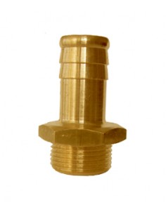 Record canhão, rosca exterior, engates, Agua, Peças para maquinas de projetar, Maquinas de projetar reboco, latão