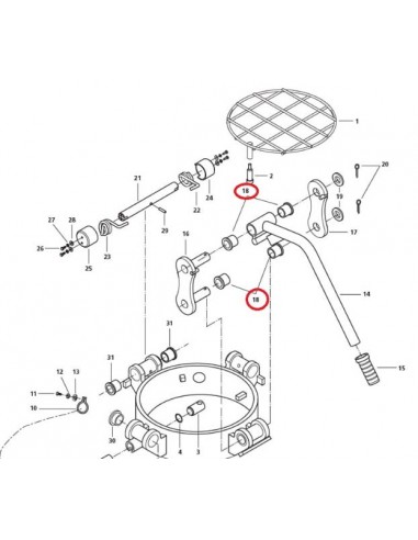Casquilho de Plástico para Fecho da maquina Brinkmann, Putzmeister, Maquinas de betonilha, Peças, Origem