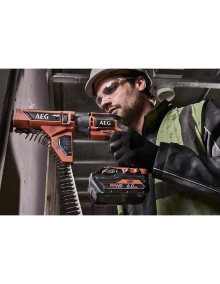 Aparafusadora AEG para Pladur, Placas de gesso cartonado, Parafusos, Ferramentas sem fios, Bateria, Kit, Preço baixo