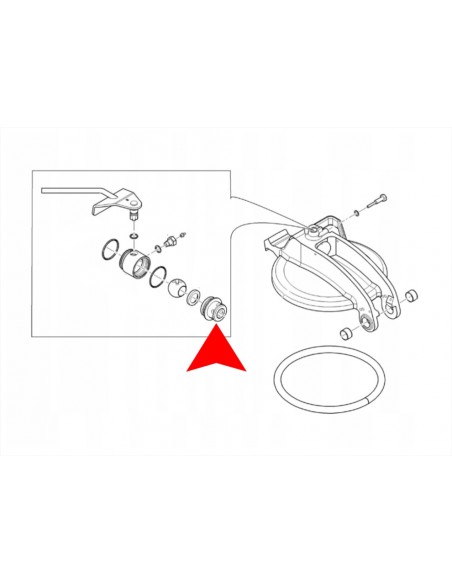 Porca torneira Purga, Maquinas de betonilha, Putzmeister, Peças, Cuba, Mistura, Tampa, M740, Estrich Boy 450, Maquinas