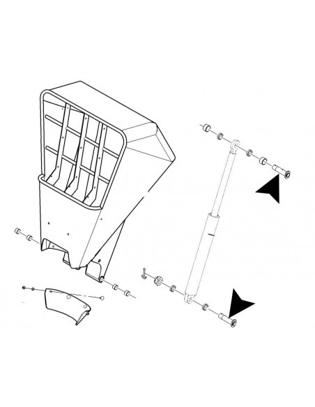 Veio para hidraulico, Balde de carga, Maquinas de betonilha, Putzmeister, Peças, M740, Estrich Boy EC 350B