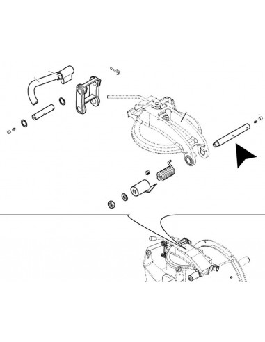 Veio para tampa, Cuba, Maquinas de betonilha, Putzmeister, Peças, M740, Estrich Boy EC 350B