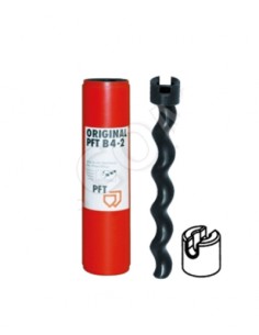 camisa vermelha B 4-2 wf, PFT, Peças, Camisas e Fusos, Sem-fins para máquinas, Maquinas de projetar