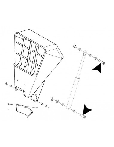 Veio para hidraulico, Balde de carga, Maquinas de betonilha, Putzmeister, Peças, M740, Estrich Boy EC 350B