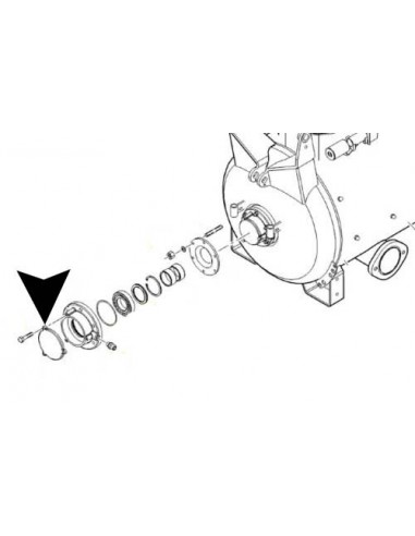 tampa para palier fechada, Putzmeister, M740, eixo de mistura cuba, Maquinas de betonilha, Máquinas, Construção