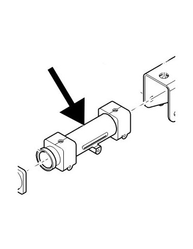 Cartucho para engate reboque, Pescoço de cavalo, Putzmeister, M740, reboque, engate Maquinas de betonilha, Máquinas