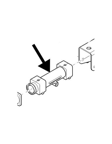 Cartucho para engate reboque, Pescoço de cavalo, Putzmeister, M740, reboque, engate Maquinas de betonilha, Máquinas