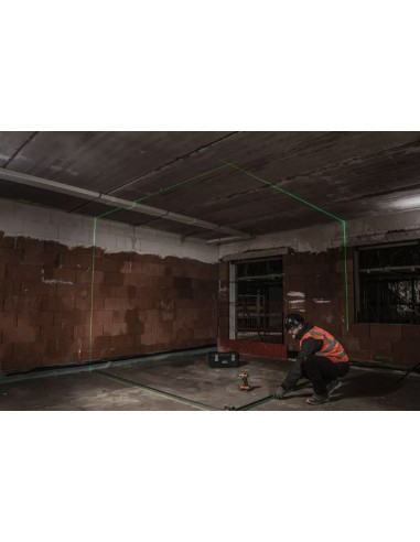 Nível laser 3 linhas AEG CLG330-K, alinhamento perfeito preparado para locais de trabalho com um alcance de 30m, Linha 