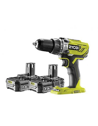 Kit Berbequim de percussão, Ryobi, Berbequins R18PD3-220S 18V, descontos, Preço Baixo, furadora, sem fio, Baterias, Fe