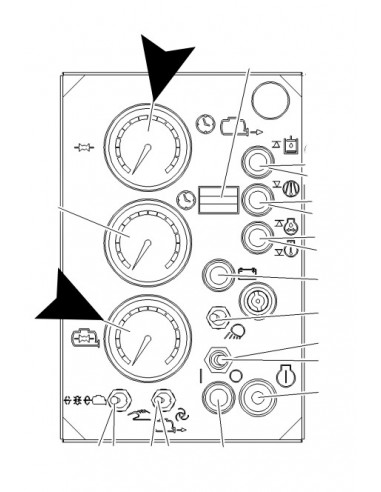 Manometro 16 Bar, Putzmeister, M740, Maquina betonilha, Manómetros, Manómetro Principal, Maquinas betonilha, Brinkmann