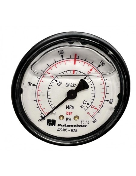 Manometro 16 Bar, Putzmeister, M740, Maquina betonilha, Manómetros, Manómetro Principal, Maquinas betonilha, Brinkmann