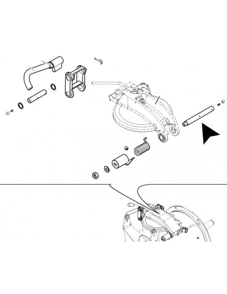Veio para tampa, Cuba, Maquinas de betonilha, Putzmeister, Peças, M740, Estrich Boy EC 350B
