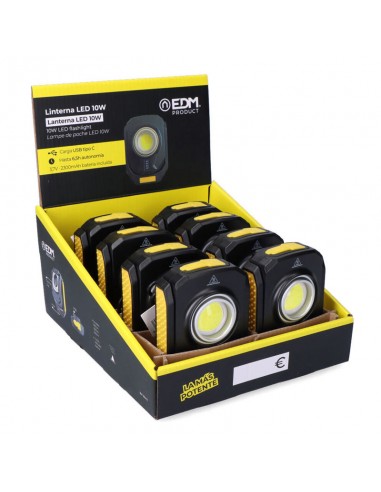 LANTERNA LED RECARREGAVEL 900 LM BASE...
