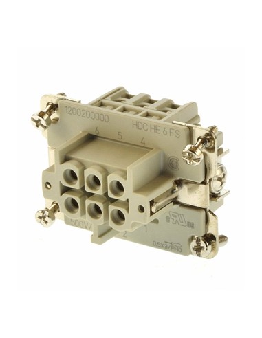 FICHAS HDC HE 6 POLOS WEIDMULLER