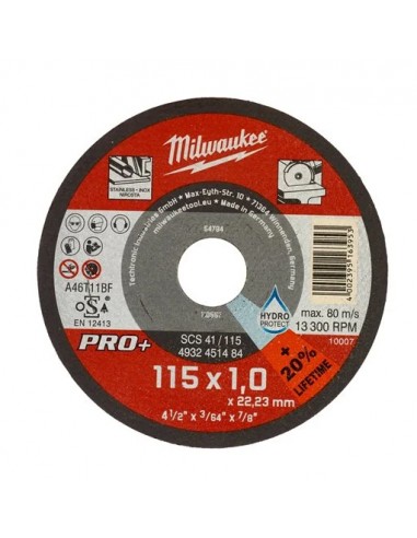 DISCOS DE CORTE PARA METAL MILWAUKEE...