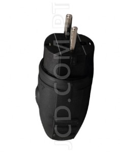 FICHA BORRACHA MACHO 230 V
