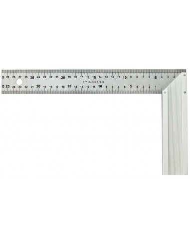 ESQUADRO DE ALUMINIO E LAMINA DE ACO